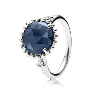 Pandora Shining Midnight Crystal Ring